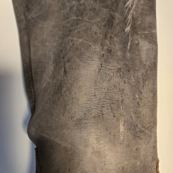 Steve Madden Judgement Women's Size 8M Distressed Leather Tall Moto Boots - Picture 14 of 14